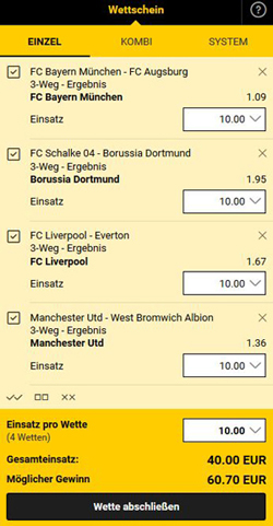 Bwin Wetten Wettschein