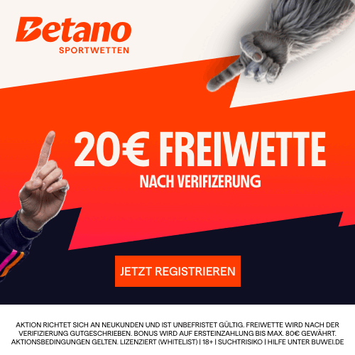 Gratiswette ohne Einzahlung bei Betano
