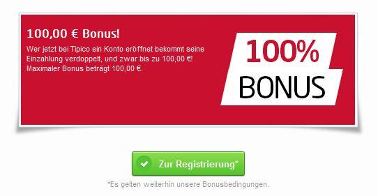 Tipico Wettbonus abholen Tipico Neukundenbonus