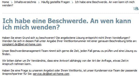 Bet-at-home Kundenservice Bet-at-home Kundenservice