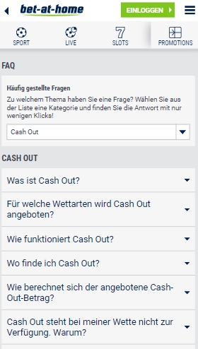 Bet-at-home Sportwetten Bet-at-home FAQ