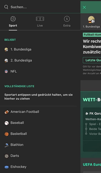 Bet365 Sportarten