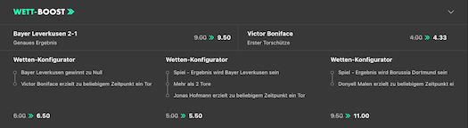 Bet365 Wett Boosts
