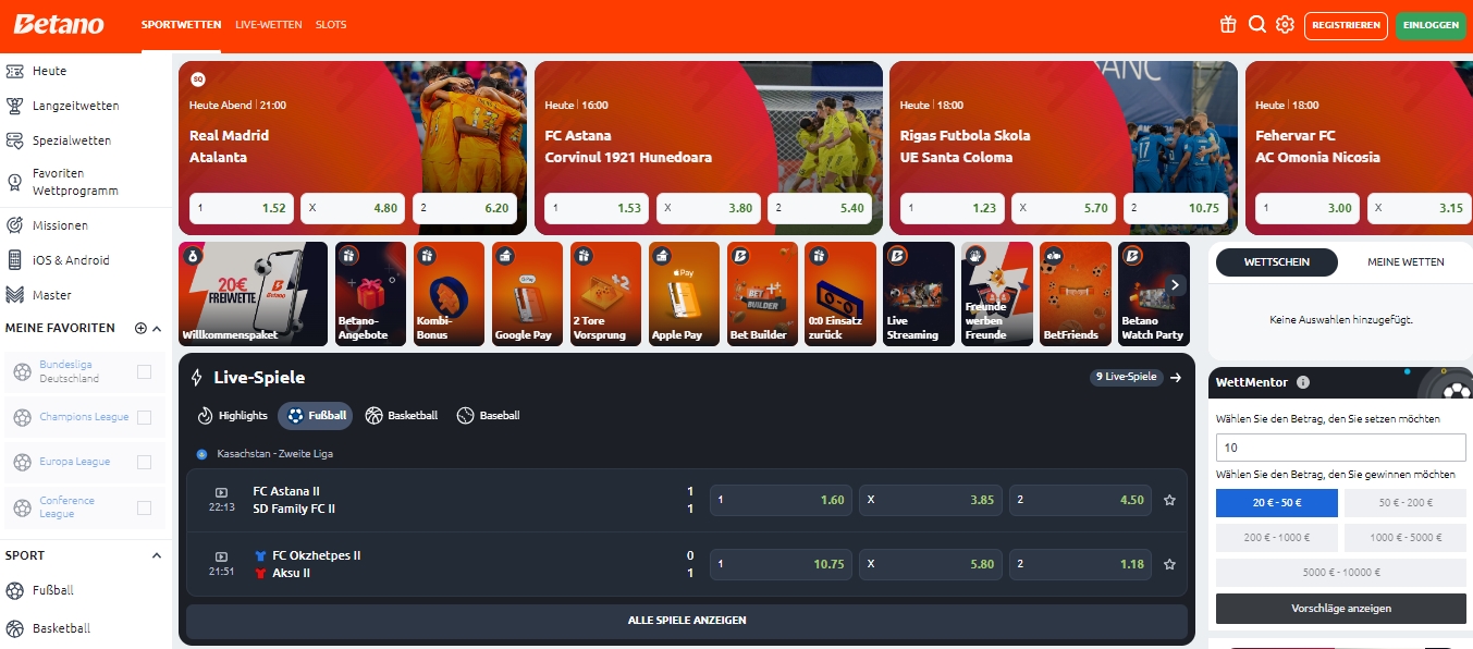 Betano Desktop Betano Sportwetten