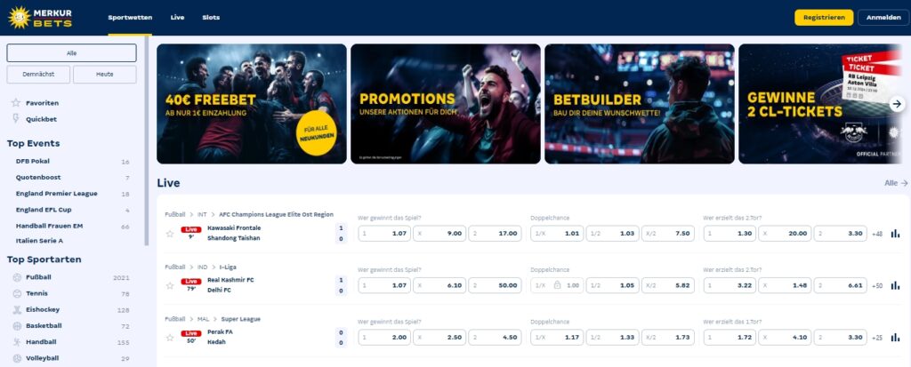 Merkur Bets Desktop Merkur Bets Sportwetten