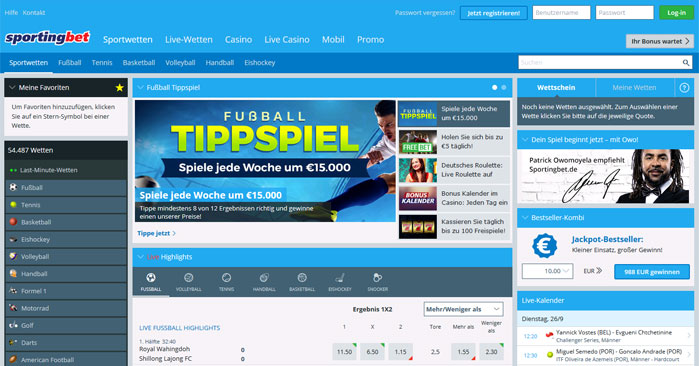 Sportingbet Website