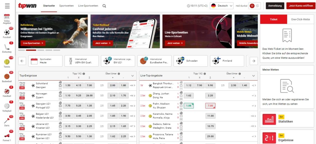Tipwin Desktop Tipwin Sportwetten