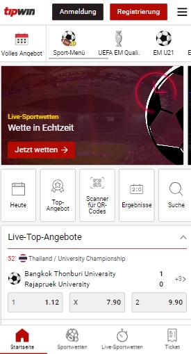 zur Tipwin Wettseite Tipwin App