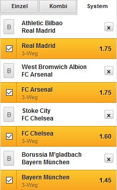 Bet3000 Systemwette Bank