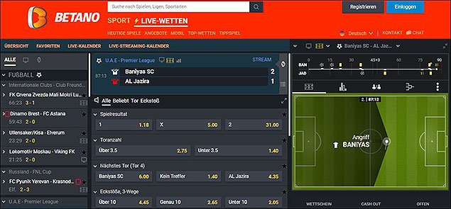 Betano Livewetten Center