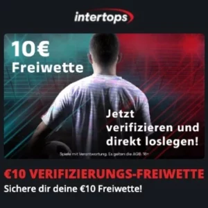 Intertops Gratiswette ohne Einzahlung 2025
