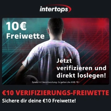 Intertops Freiwette ohne Einzahlung