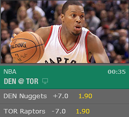 Basketball Handicapwetten beim Wettanbieter Bet365